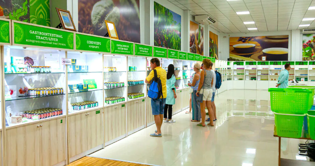 Exterior view of a modern hospital building in Phuket